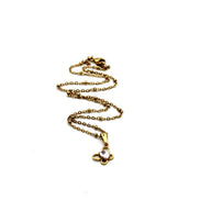 Gold Butterfly Rhinestone Necklace