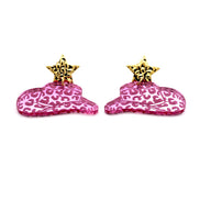 Pink Cowgirl Hat Earrings