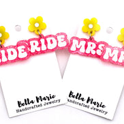 Neon Wedding Earrings