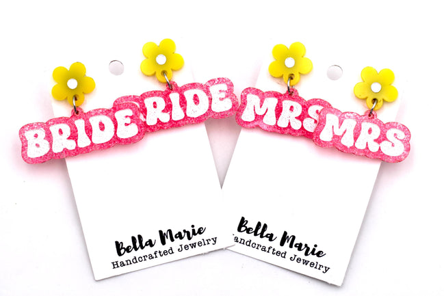 Neon Wedding Earrings