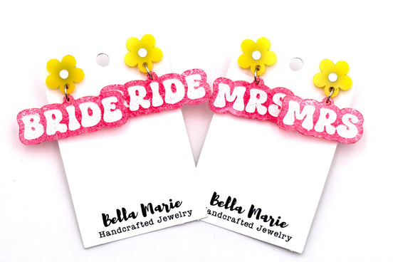 Neon Wedding Earrings