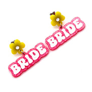 Neon Wedding Earrings
