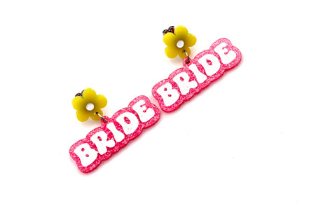 Neon Wedding Earrings