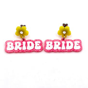 Neon Wedding Earrings