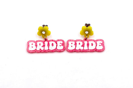 Neon Wedding Earrings
