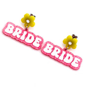 Neon Wedding Earrings
