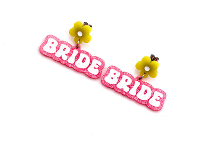Neon Wedding Earrings