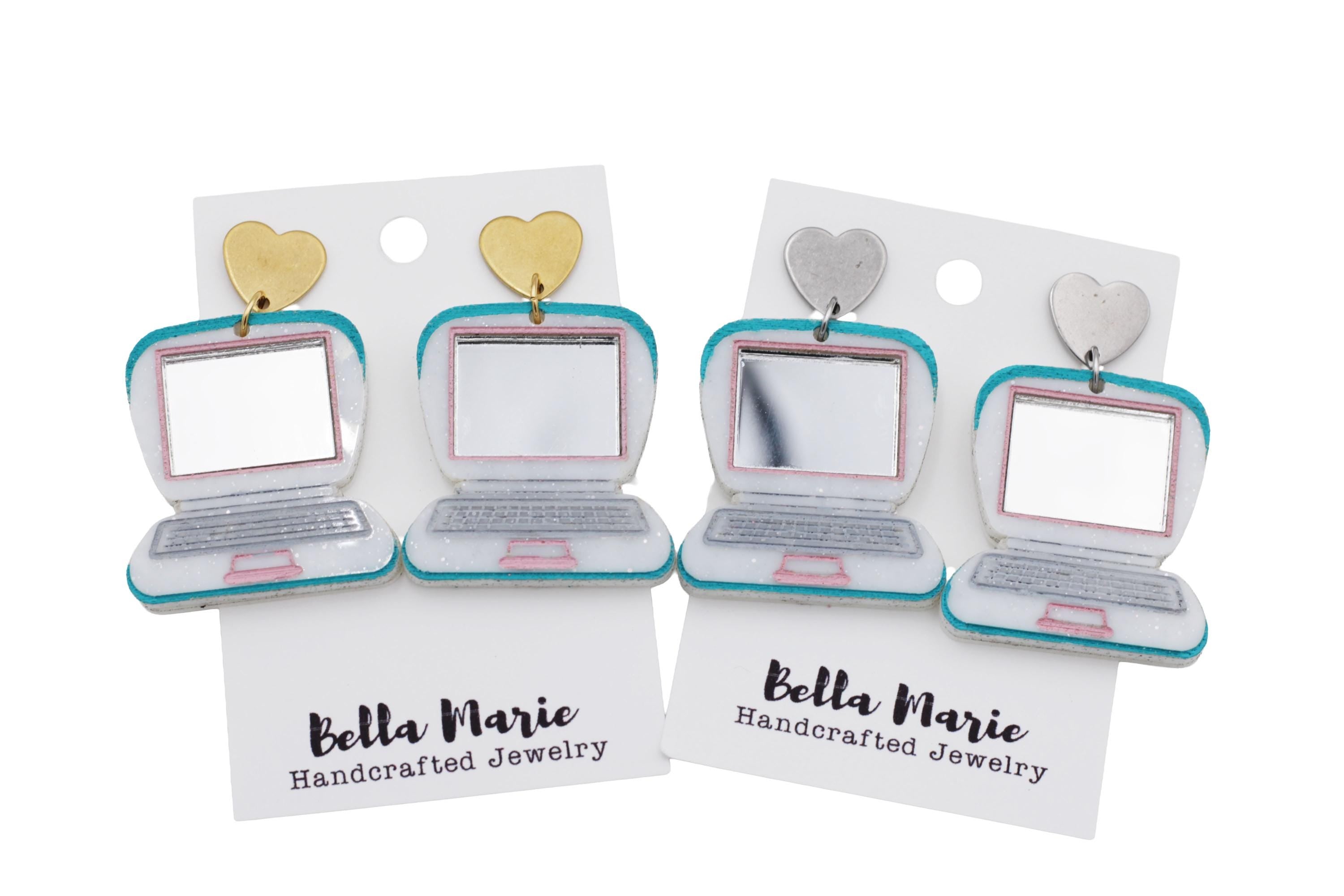 Laptop Computer Earrings