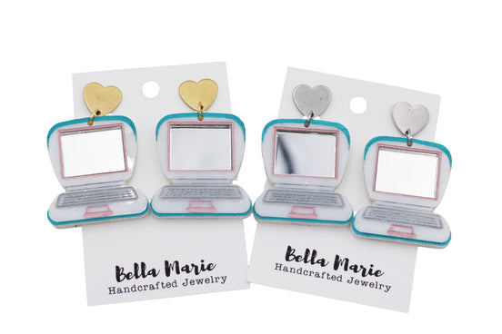 Laptop Computer Earrings