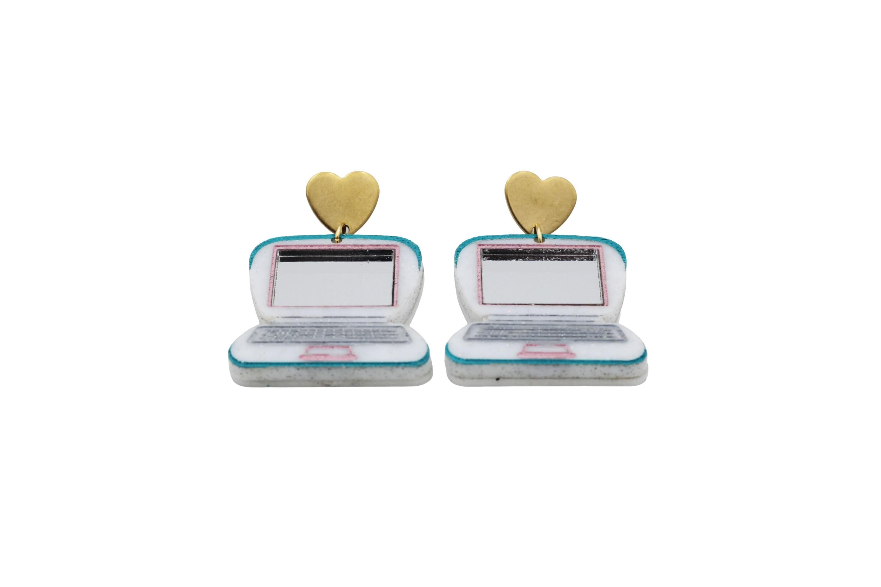 Laptop Computer Earrings