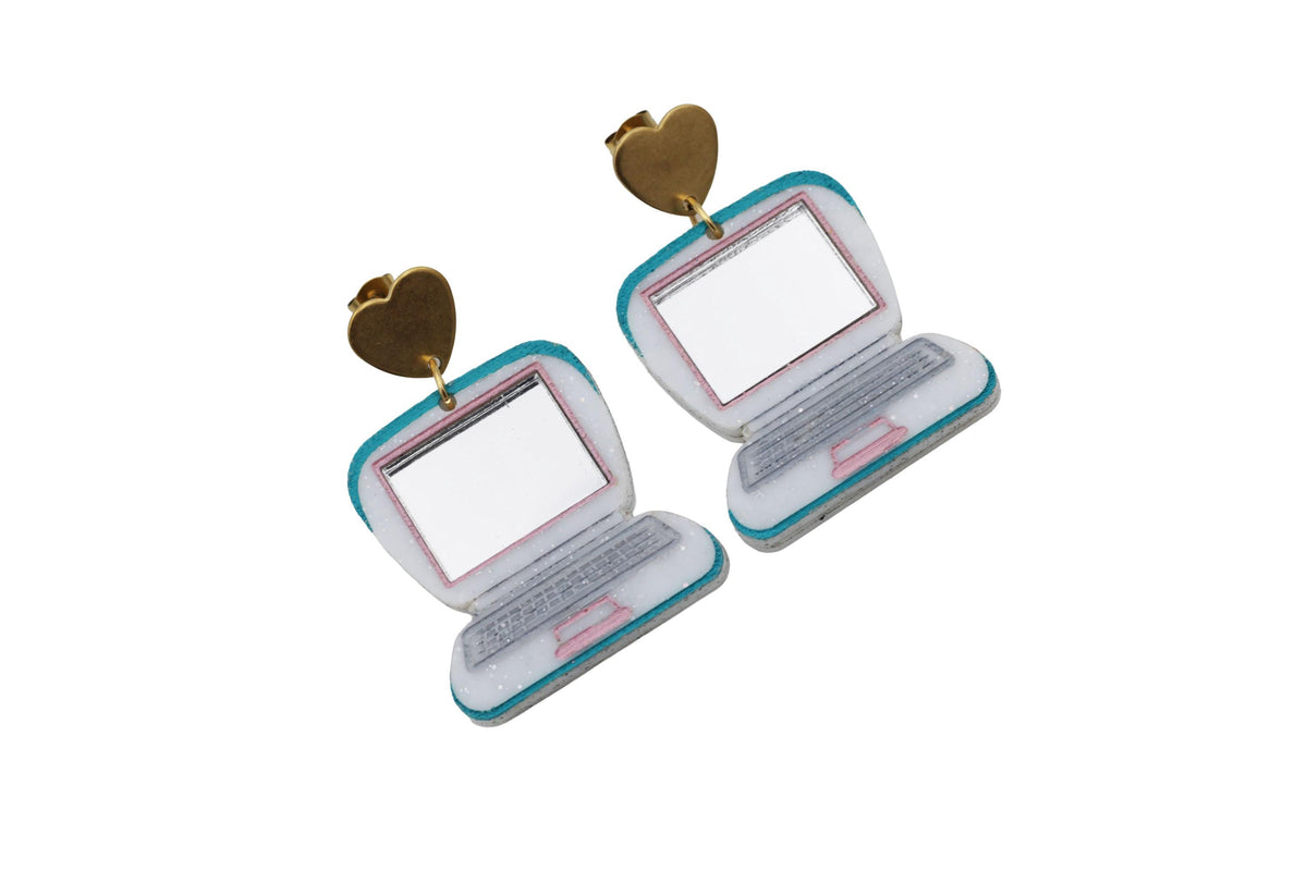 Laptop Computer Earrings