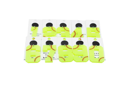 Softball Number Earrings