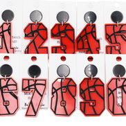 Basketball Number Earrings