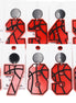 Basketball Number Earrings