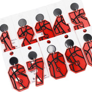 Basketball Number Earrings