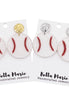 Glitter Baseball Earrings