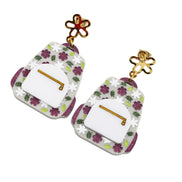Floral Backpack Earrings