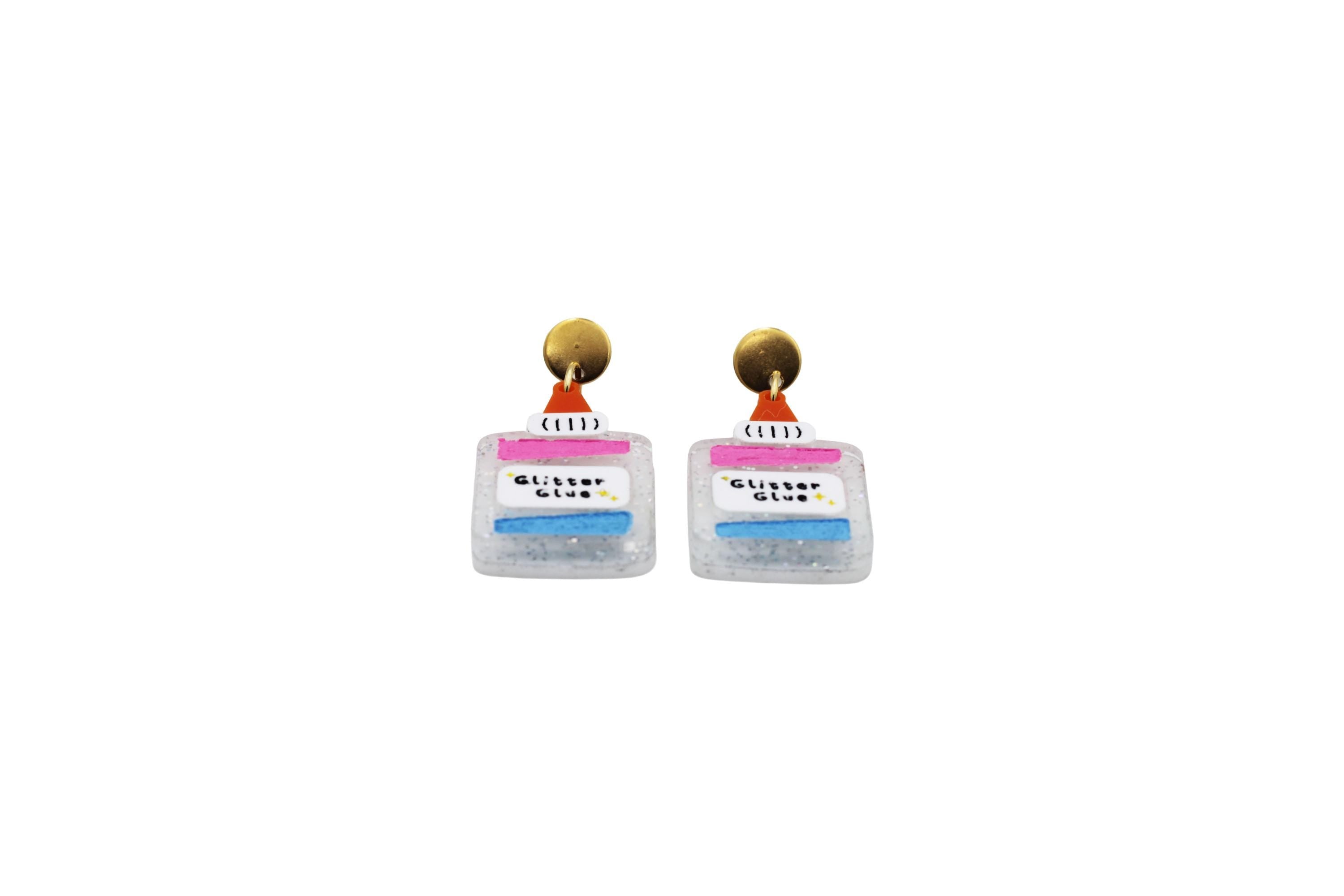 Glitter Glue Earrings