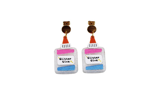Glitter Glue Earrings
