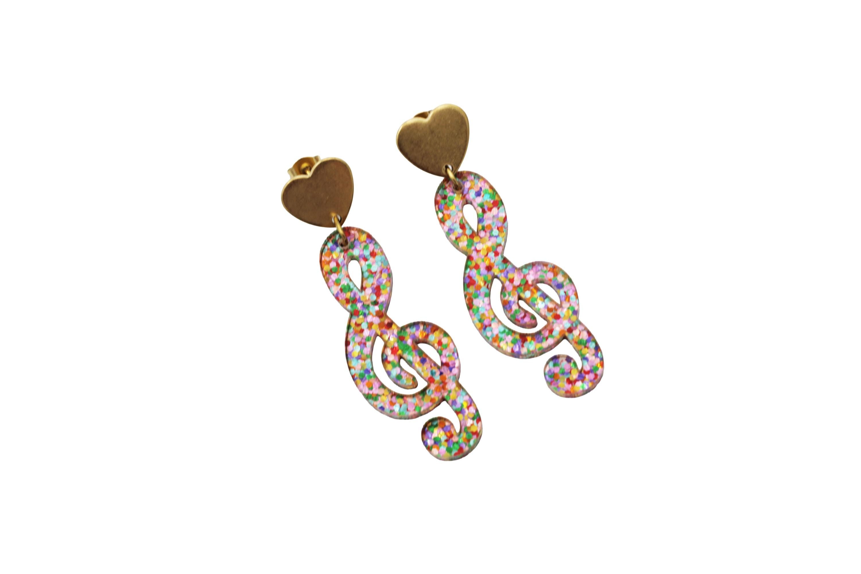 Treble Clef Earrings