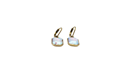 Rectangle Rhinestone Earrings