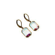 Rectangle Rhinestone Earrings