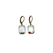 Rectangle Rhinestone Earrings