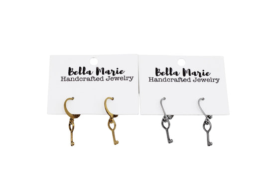 Dainty Key Earrings