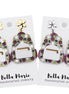 Floral Backpack Earrings