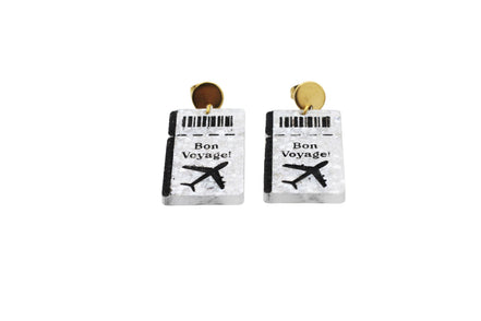 Travel Boarding Pass Earrings