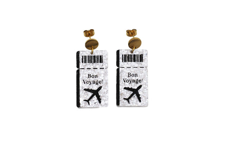 Travel Boarding Pass Earrings