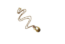Load image into Gallery viewer, Oval Floral Charm Necklace
