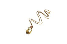 Load image into Gallery viewer, Oval Floral Charm Necklace

