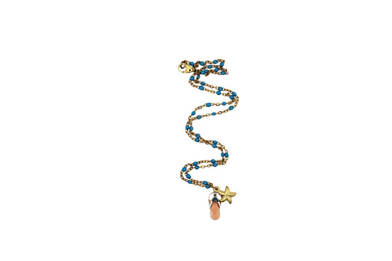 Enamel Flip Flop Charm Necklace