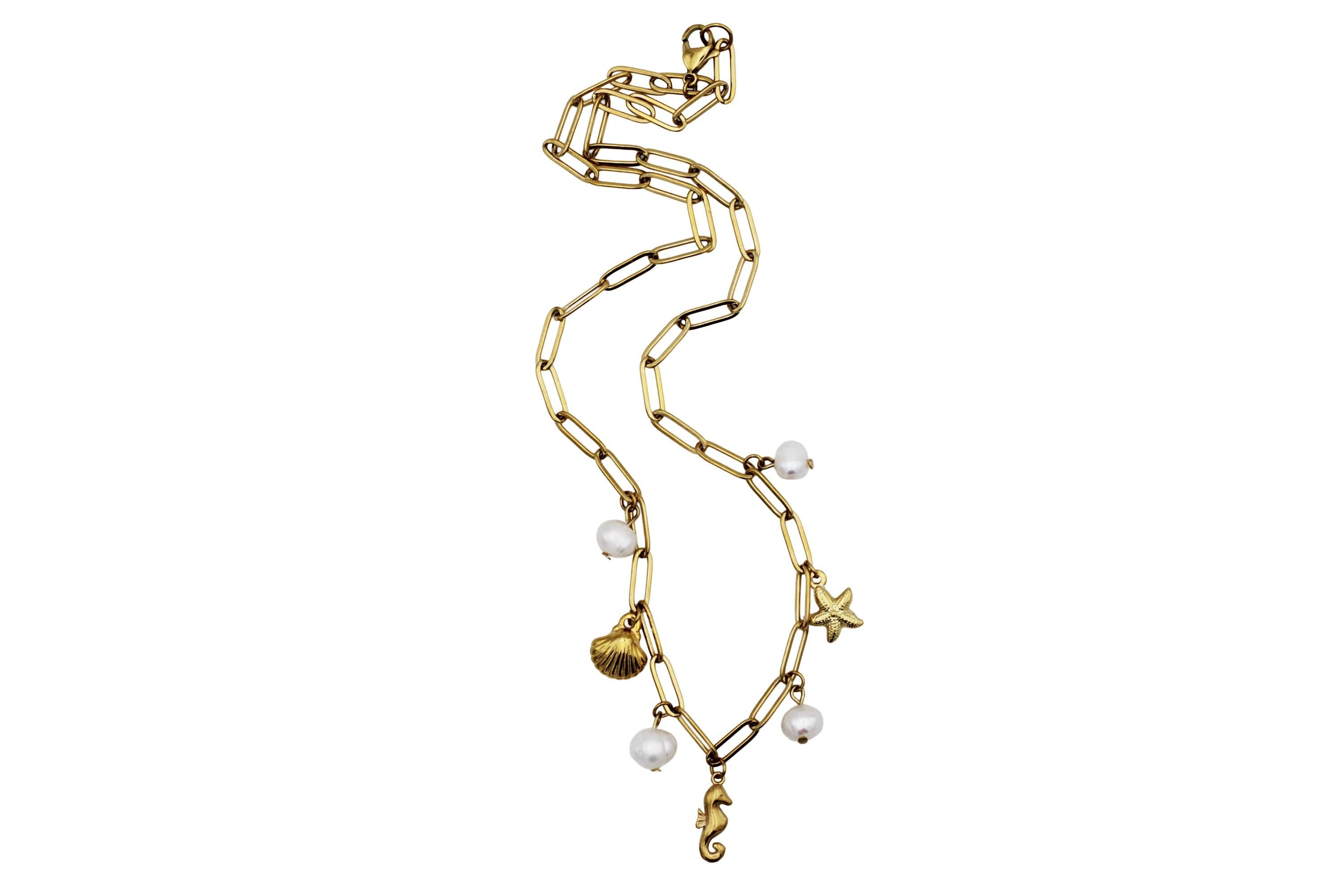 Nautical Multi Charm Necklace