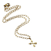 Gold Double Arrows Necklace