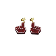 Foam Finger Earrings