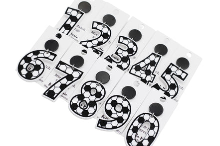 Soccer Number Earrings
