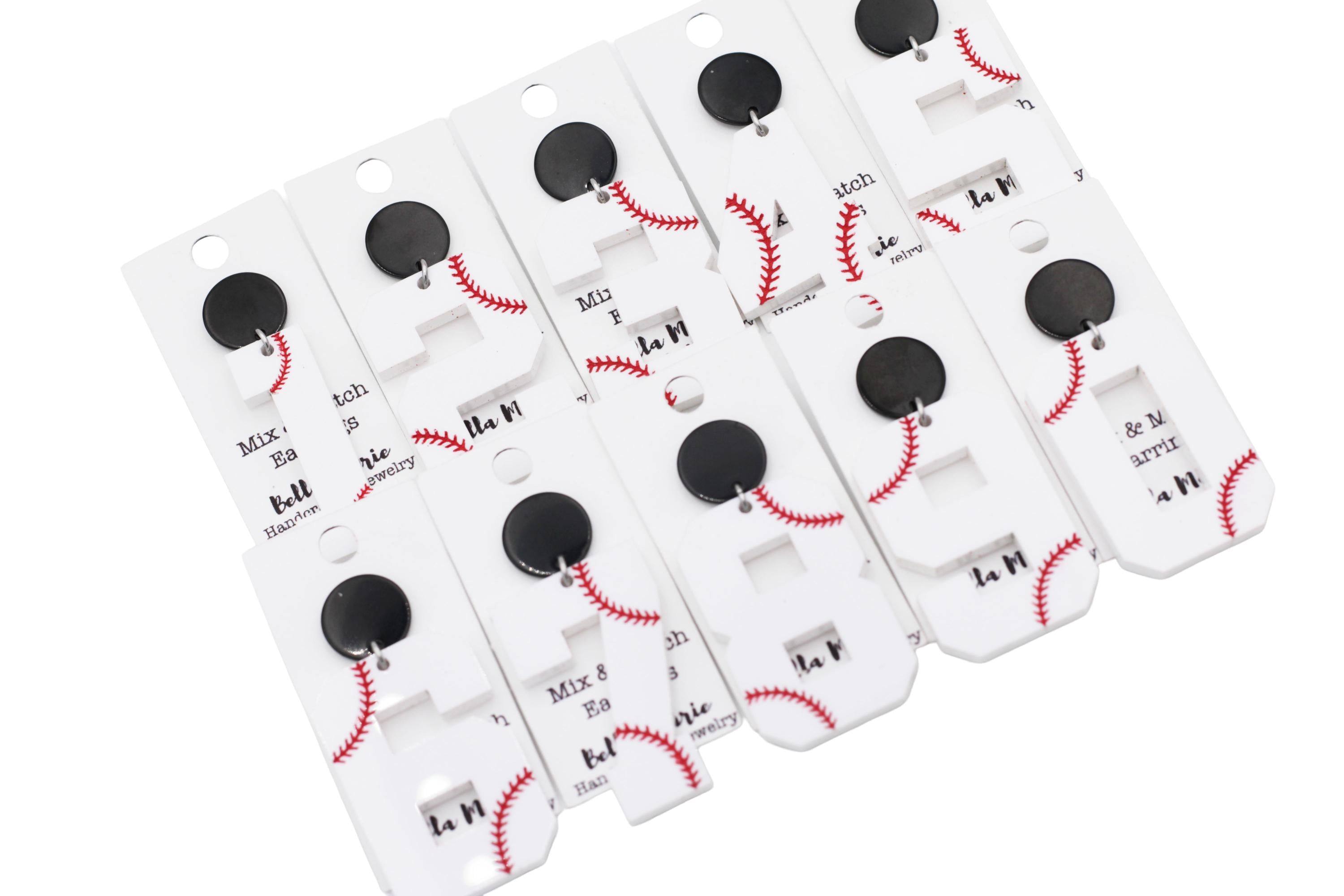 Baseball Number Earrings