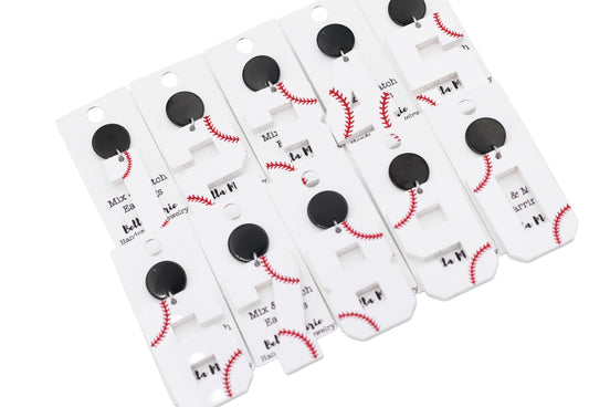 Baseball Number Earrings