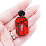 Basketball Number Earrings