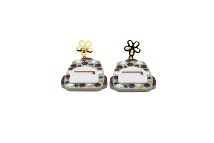 Floral Backpack Earrings