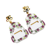 Floral Backpack Earrings