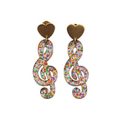Treble Clef Earrings