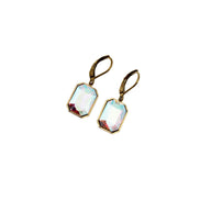 Rectangle Rhinestone Earrings