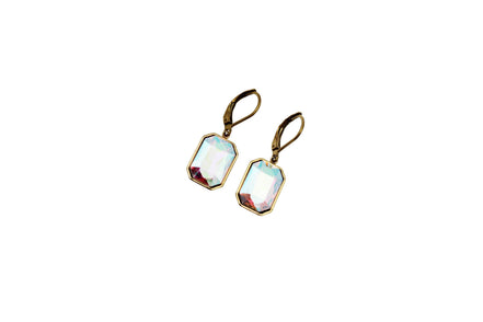 Rectangle Rhinestone Earrings