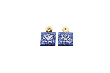 Passport Earrings