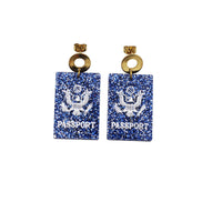 Passport Earrings