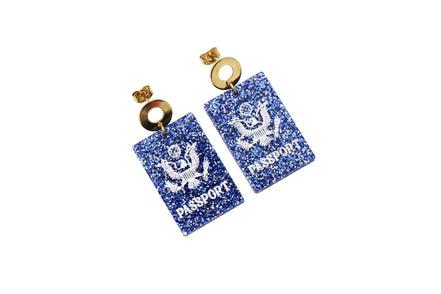 Passport Earrings