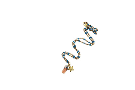 Enamel Flip Flop Charm Necklace